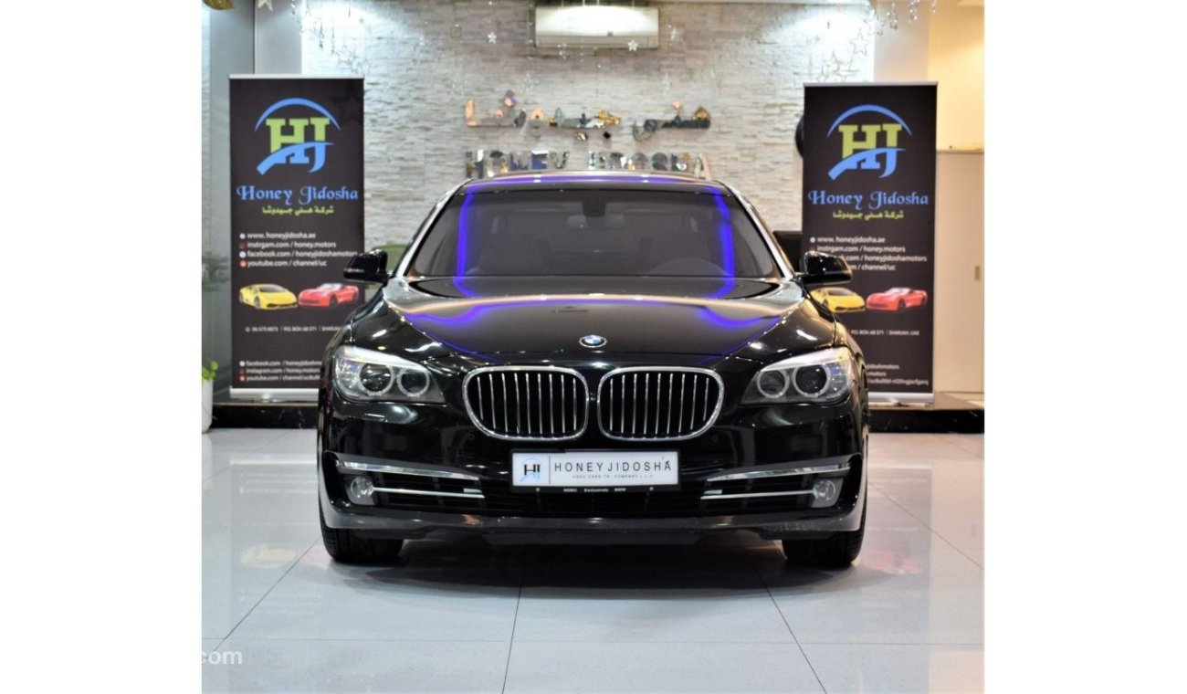 BMW 740Li ORIGINAL PAINT ( صبغ وكاله ) ONLY 63,000 KM! BMW 740Li ( 750 Badge ) 2013 Model!! GCC