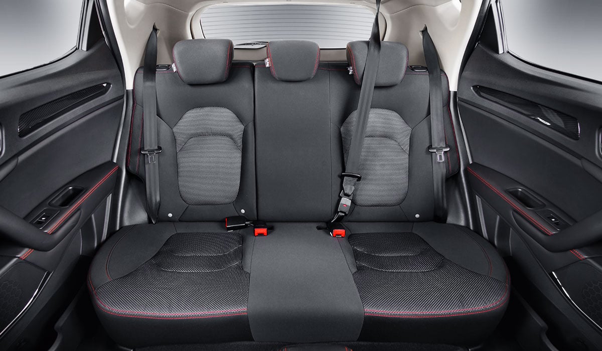 JAC S3 interior - Rear Seats