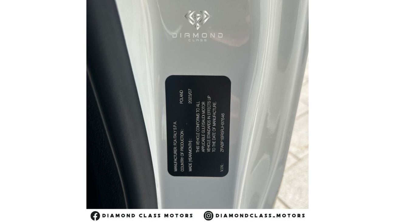 Fiat 500 Fiat 500 Coupe Pearl White  GCC 2024 ZERO KM 5 Years Agency Warranty