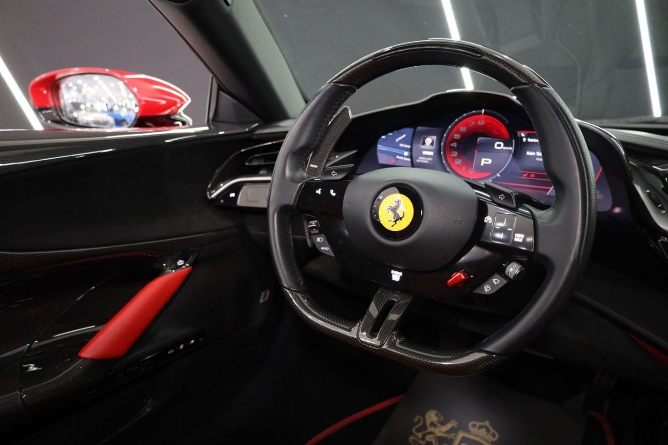 فيراري SF90 ستراديل Asseto Fiorano Package, Carbon Ext/Int, JBL Audio, Al Tayer Warranty + Service!!