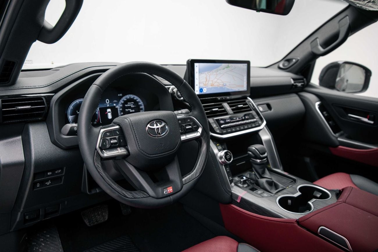 Toyota Land Cruiser LC300 GR-Sport 3.5L Hybrid - Attitude Black Inside GRS Black and Dark Red | Export