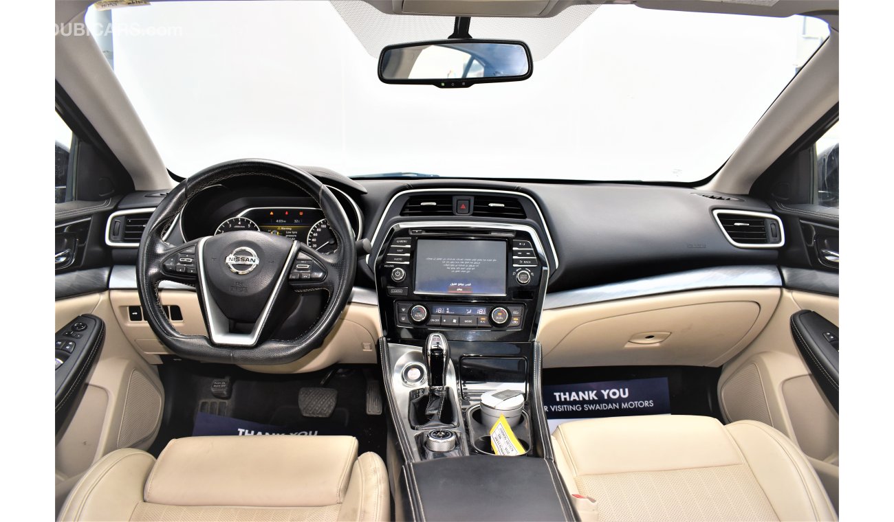 Nissan Maxima 3.5L SV V6 2016 GCC SPECS DEALER WARRANTY