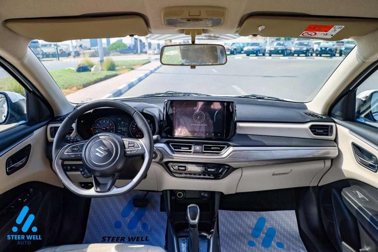 سوزوكي دزاير GLX Hybrid 2025 GLX AT | 1.2L 3-Cylinder Petrol | 9-Inch Touchscreen Display | Export Version | Best Pri