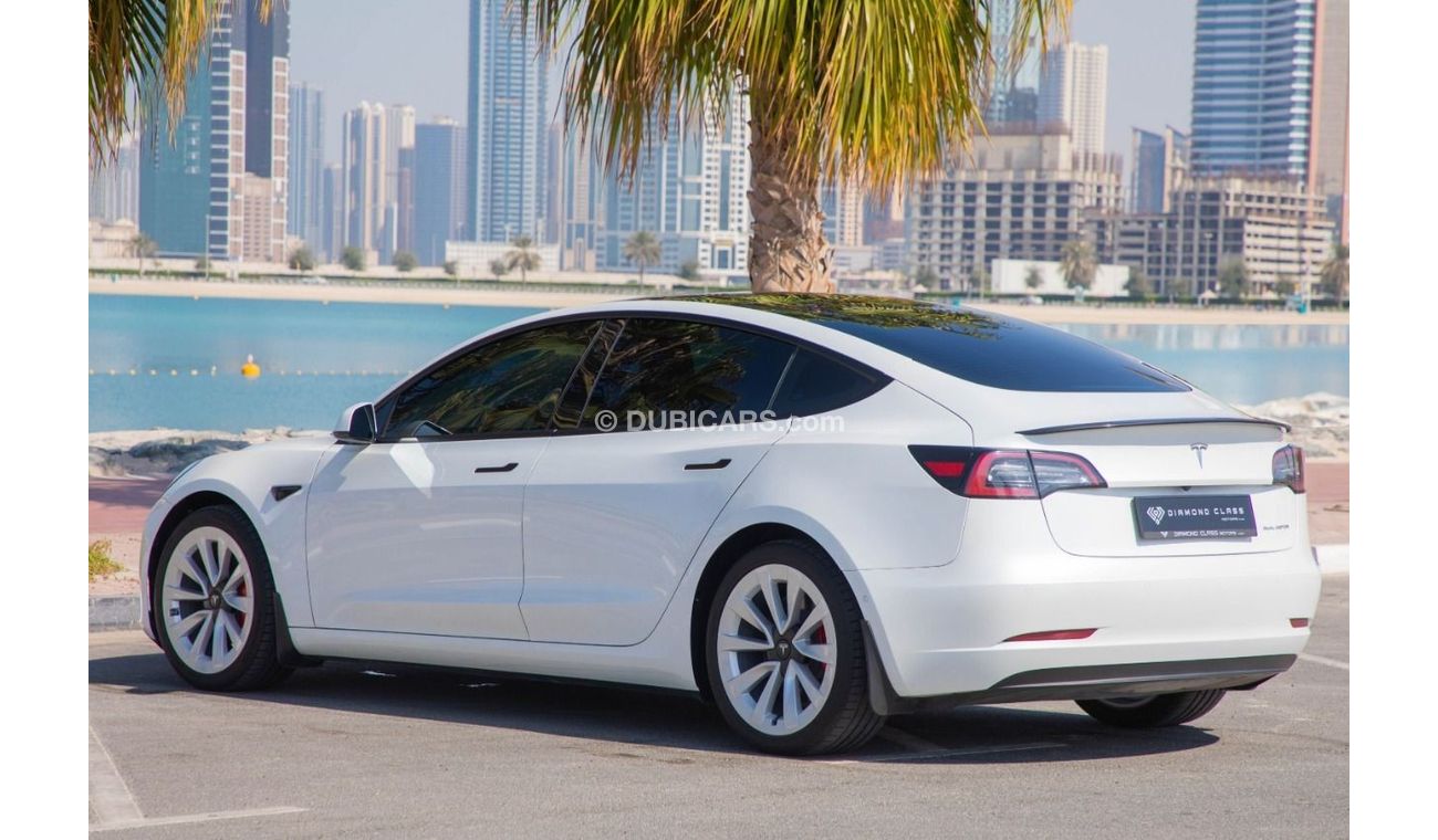 Tesla Model 3 TESLA Model 3 Long Range Auto Pilot  White Interior  GCC 2023 Auto pilot Under Warranty