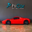 Ferrari 458 Spider 4.5L AED 499,950 • 0% Downpayment • Ferrari 458 Spider • 1 Year Warranty