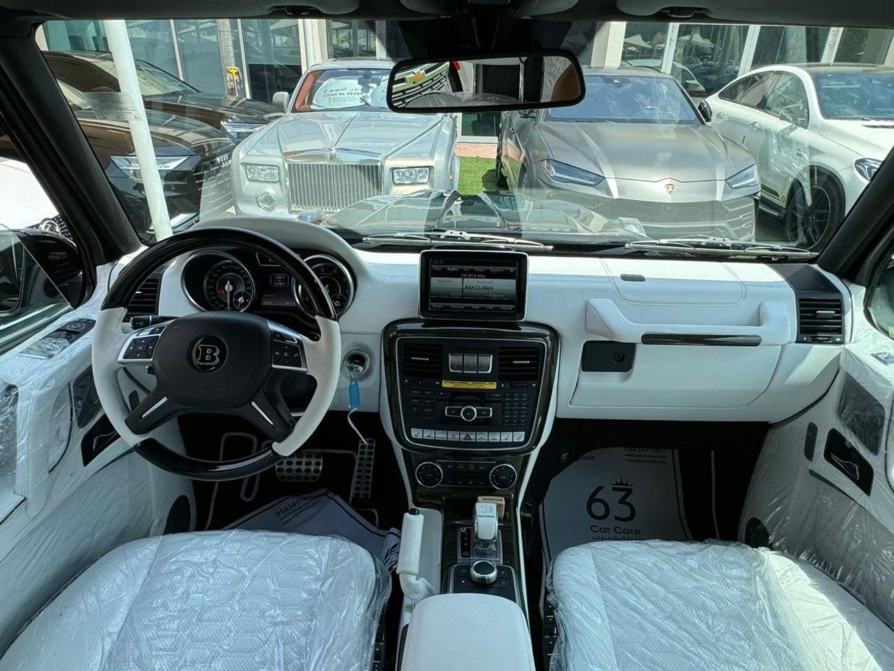 مرسيدس بنز G 63 AMG مرسيدس بنز اي ام  G63 خليجي 2014  صبغ وكالة بحالة الوكالة  محول برابوس