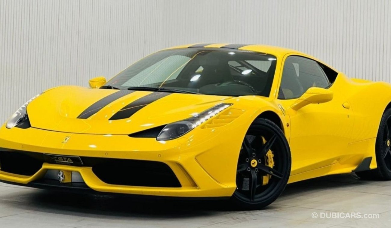 Ferrari 458 2015 Ferrari 458 Speciale, Full Ferrari Service History, Rare Triple Layer Yellow, GCC