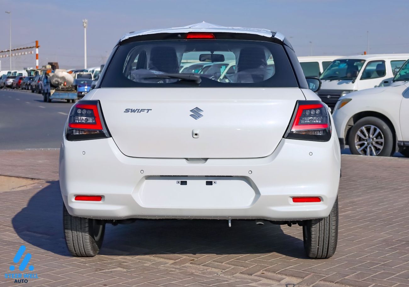 Suzuki Swift GLX 2026 – Dual-Tone White/Black, Keyless & Feature-Packed