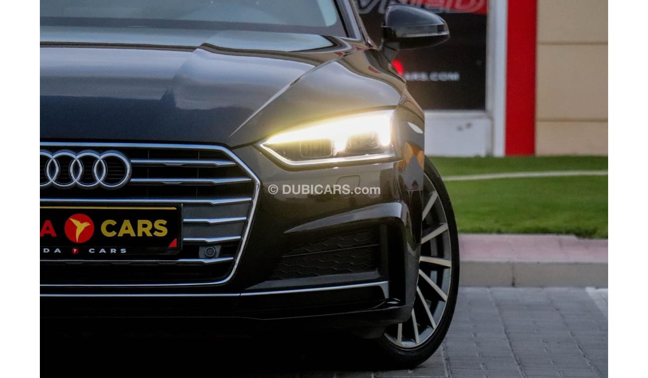 Gloss Black Boot Lip Spoiler For Audi A5 Coupe F5A B9 2-Door S Line