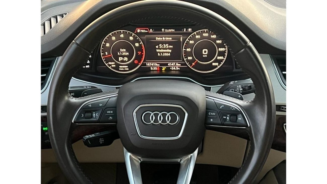 Audi Q7 45 TFSI quattro S-Line AUDI Q7 2016 GCC 45TFSI QUATTRO S LINE 7 SEATER FULL SERVICE HISTORY IN PERFE