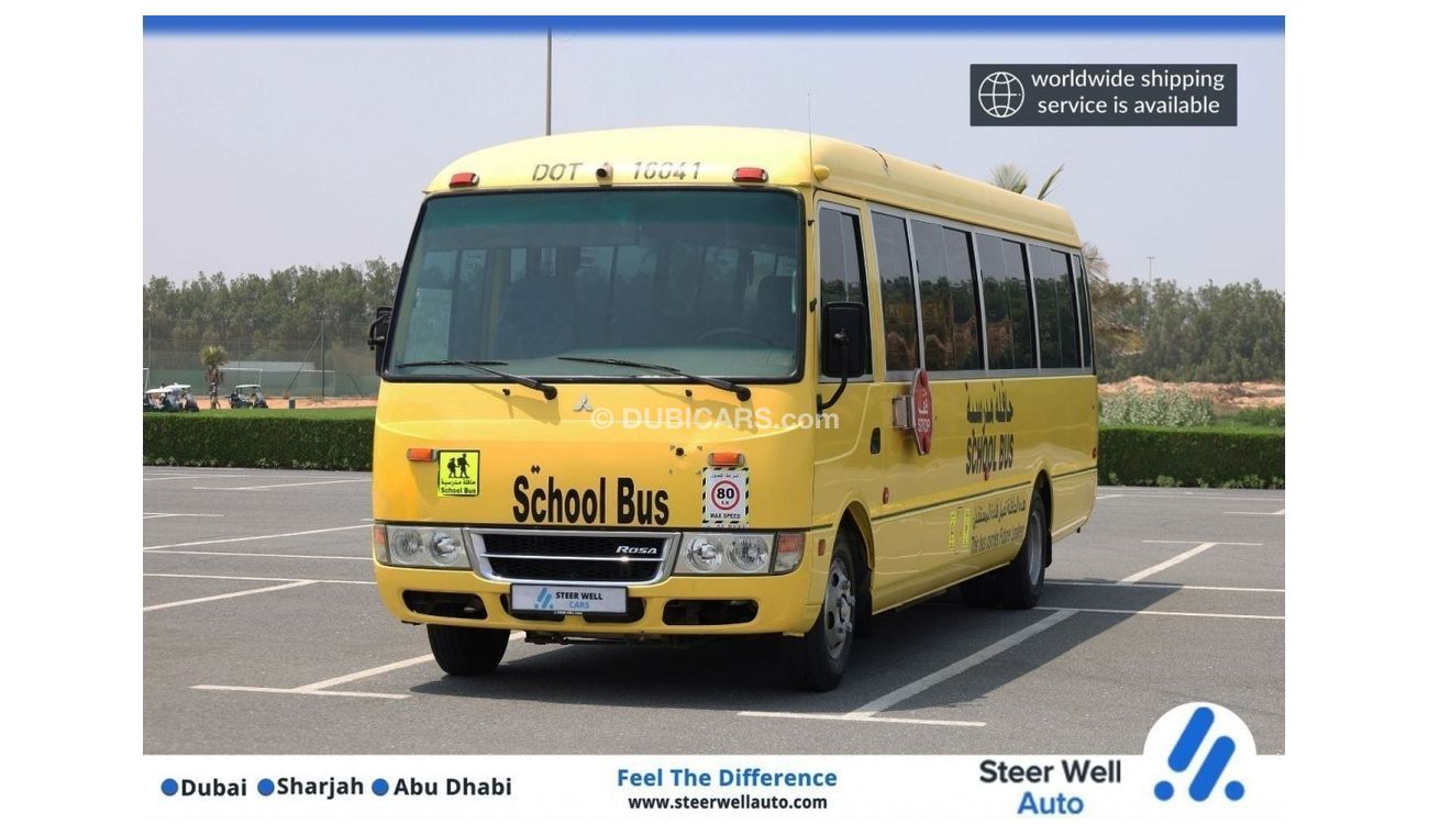Mitsubishi Rosa SCHOOL BUS 2016 | PRICE DROP | 32 SEATS DIESEL - M/T| LOW MILEAGE | EXCELLENT CONDITION | GCC SPECS
