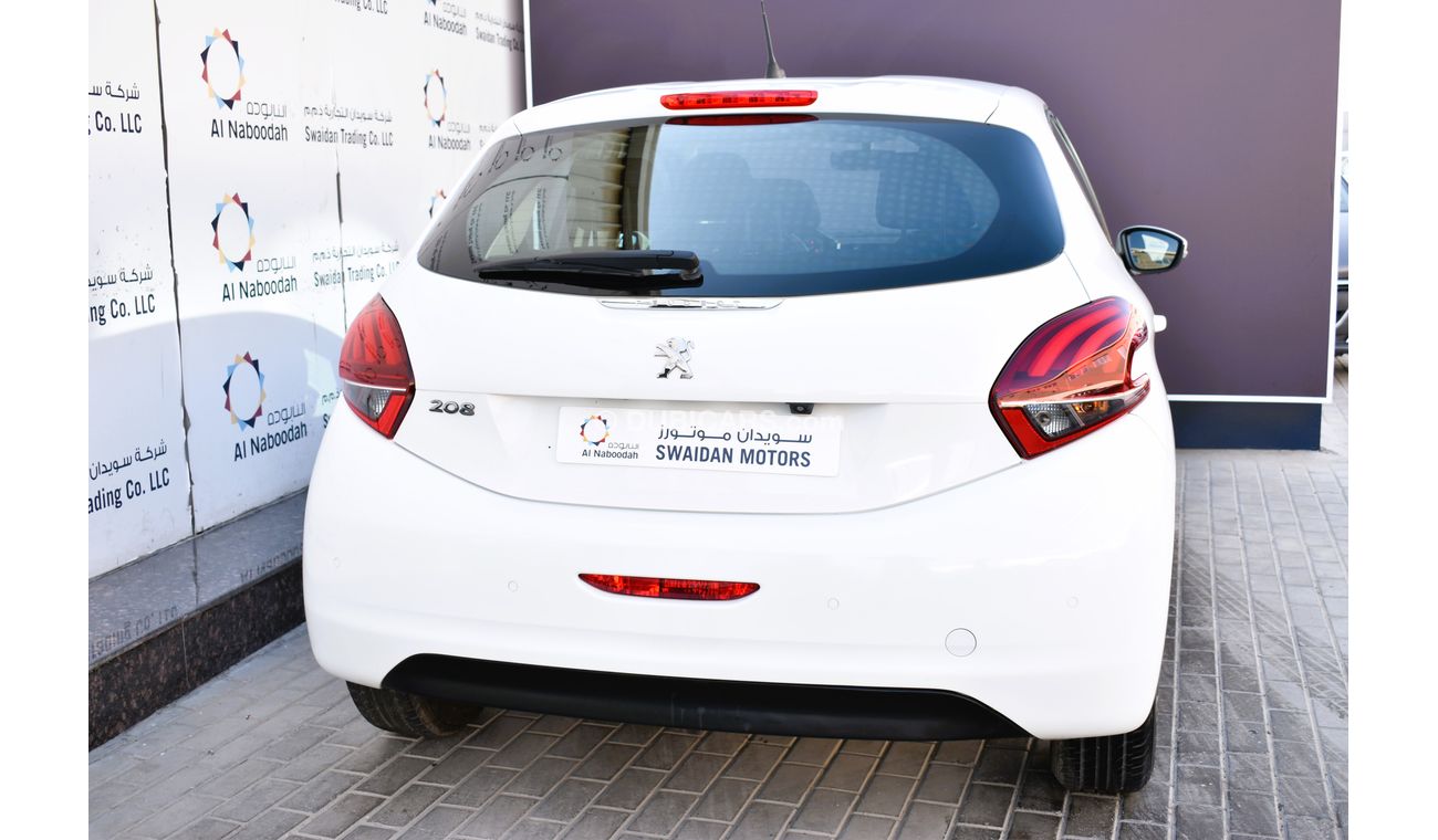 Peugeot 208 AED 449 PM | 1.6L ACTIVE GCC DEALER WARRANTY