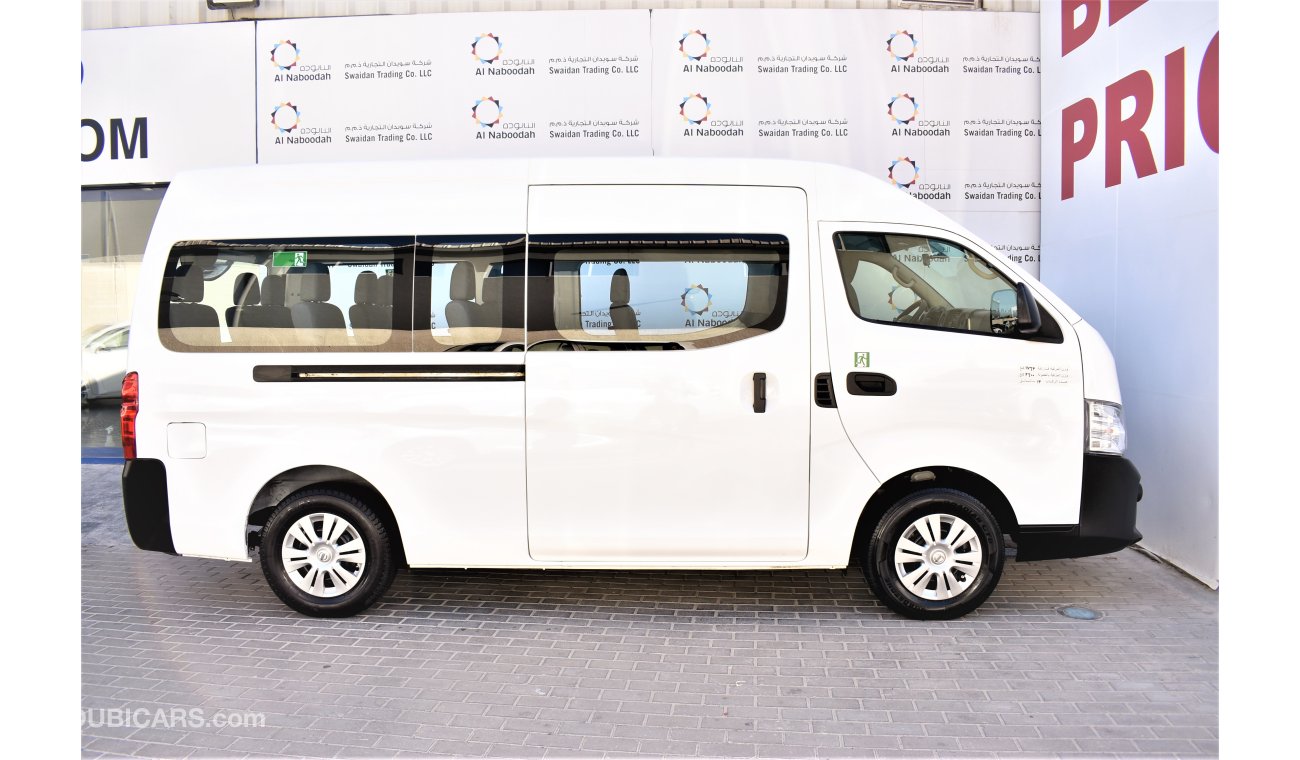 Nissan Urvan AED 1566 PM | 0% DP | 2.5L NV-350 13 STR GCC