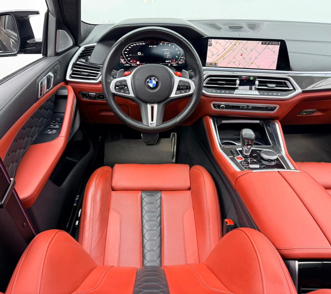 بي أم دبليو X6 M 2021 BMW X6M Competition, Warranty, Full BMW Service History, Carbon Fiber Interior, GCC