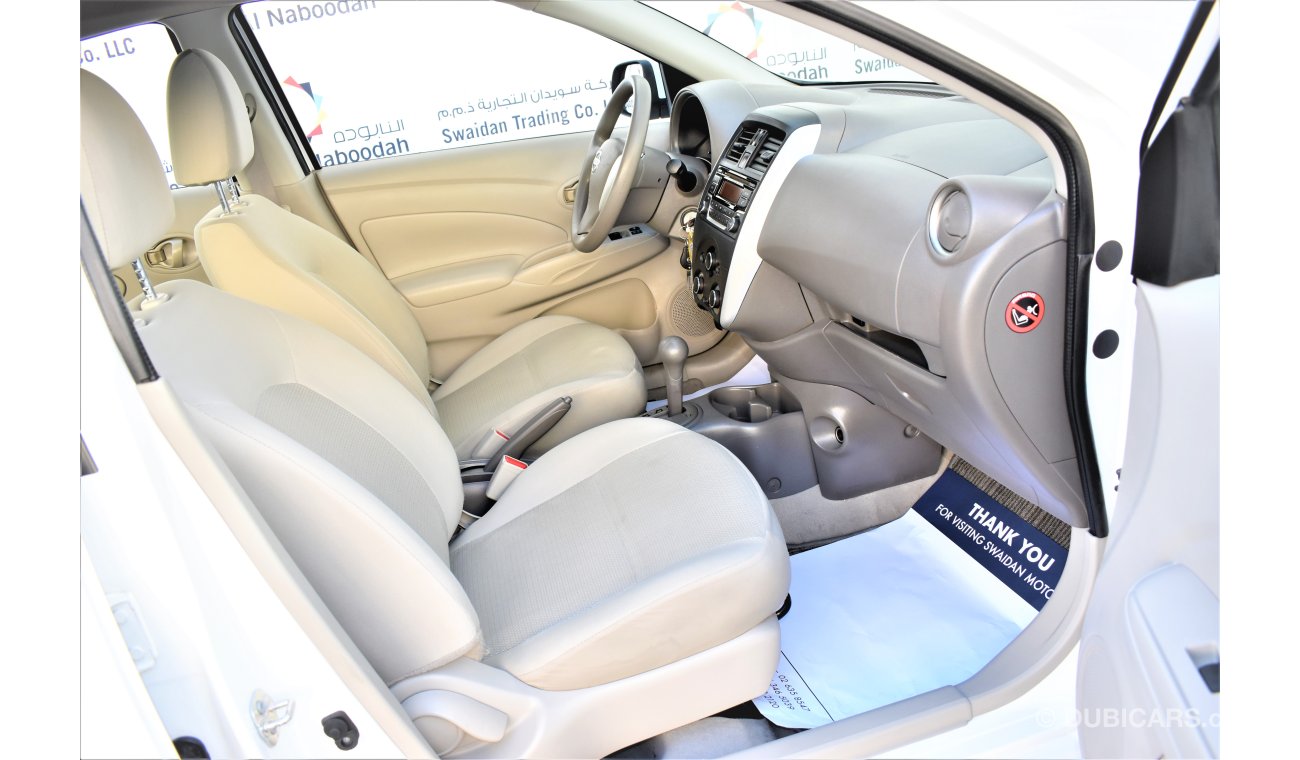 Nissan Sunny 1.5L SV 2018 GCC SPECS DEALER WARRANTY STARTING FROM AED 27,900