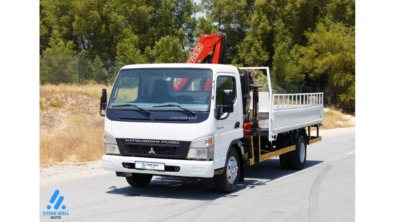 Mitsubishi Fuso Canter HD Fuso - Cargo Body with Fassi Crane - 4.2L RWD - DSL - MT - Book Now!