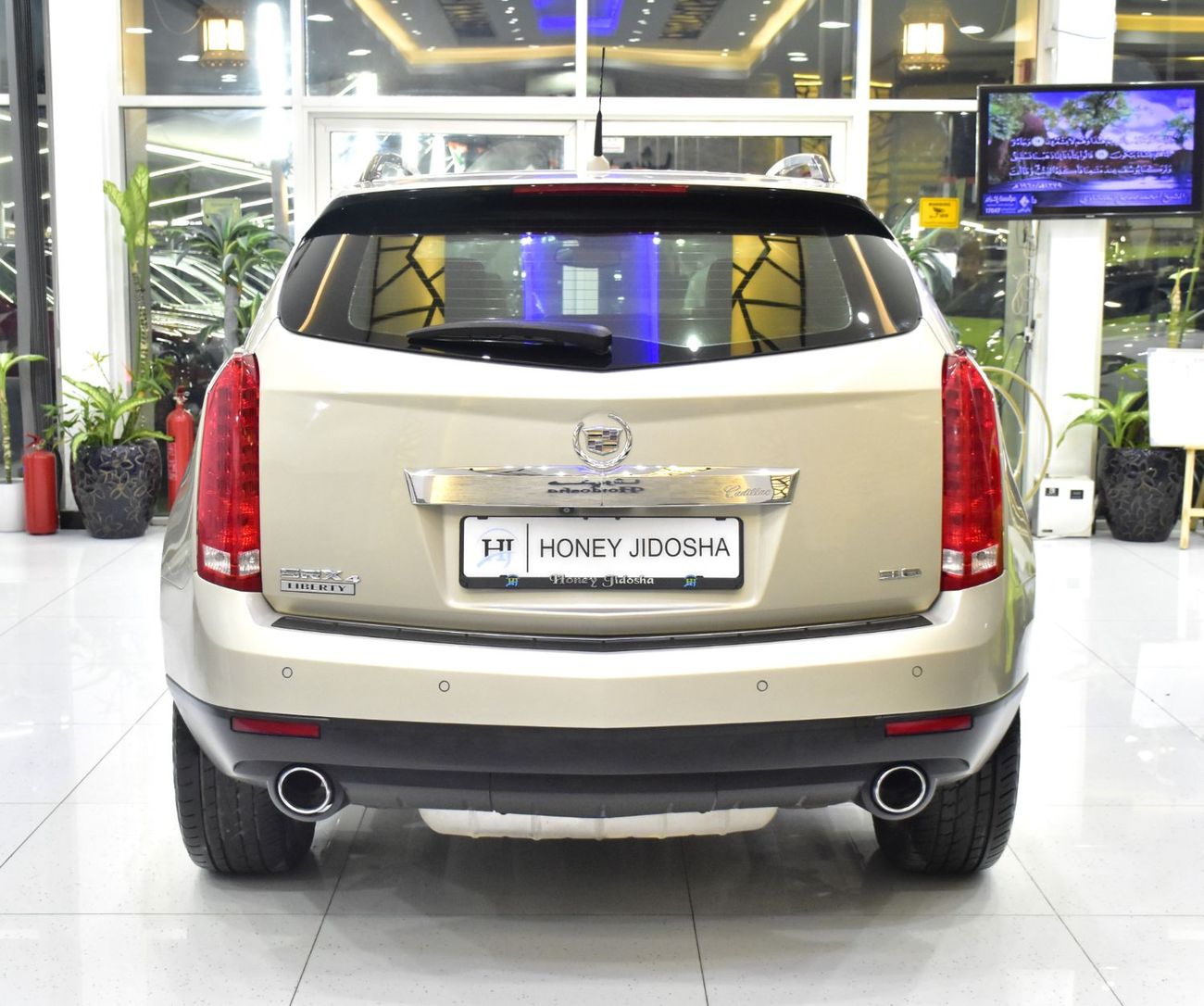 Cadillac SRX EXCELLENT DEAL for our Cadillac SRX4 3.6 ( 2016 Model ) in Golden Color GCC Specs