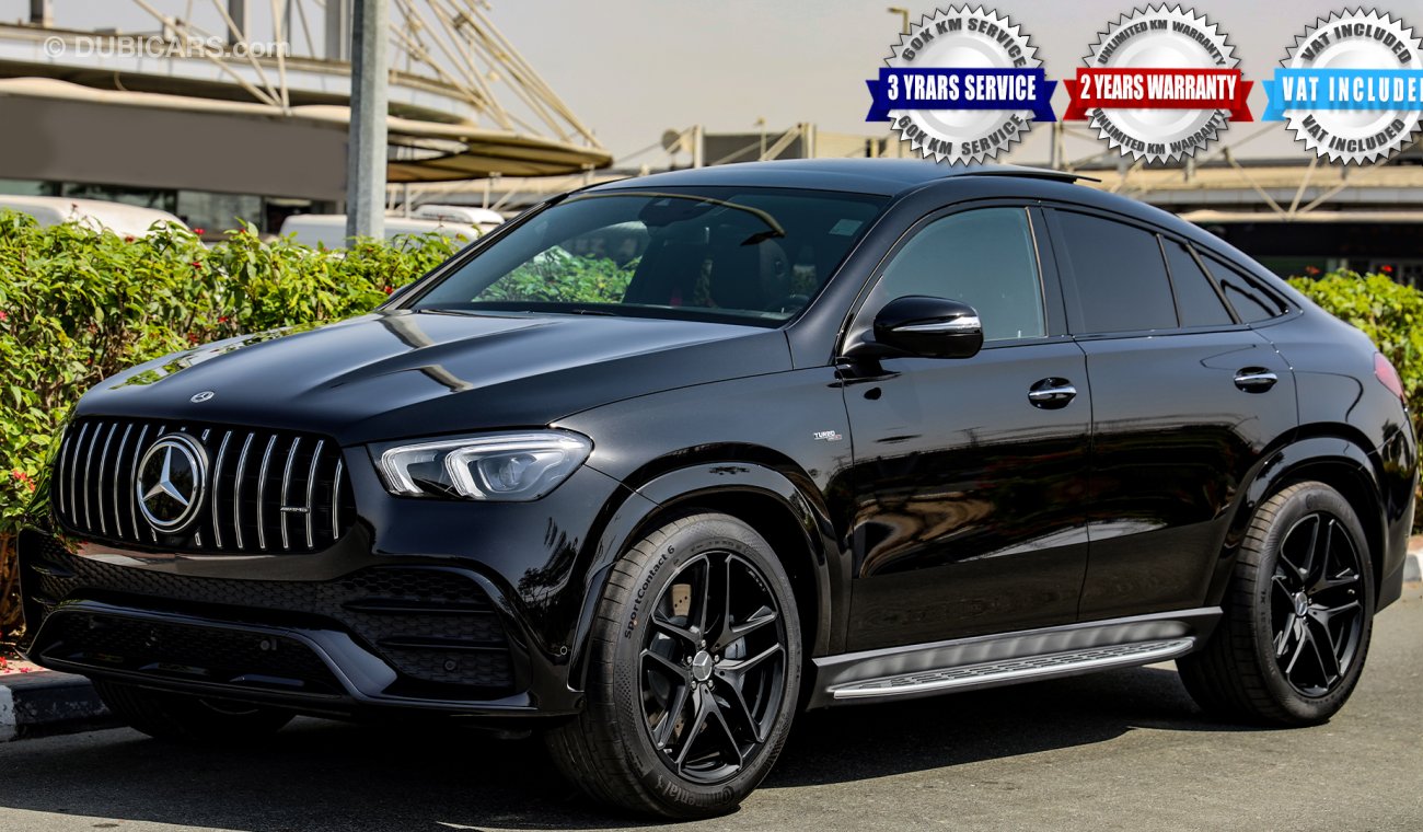 Mercedes-Benz GLE 53 AMG 2021 Coupe Night Package Turbo V6 GCC 0km, w/ 2 Yrs Ultd Milg Wnty + 3 Yrs or 60K KM Srvis @EMC