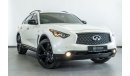 Infiniti QX70 2017 Infiniti QX70S / One Owner from New! / Full-Service History