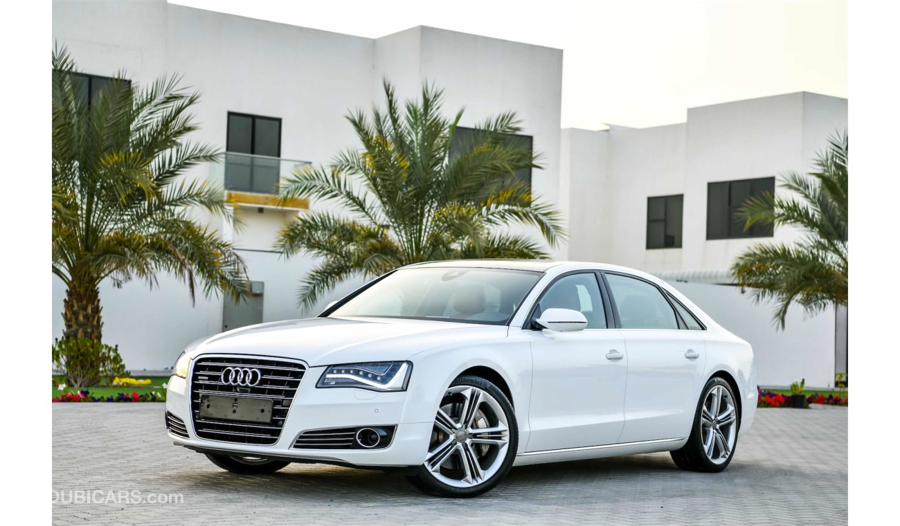 Audi A8 4.0T V8 Quattro - 2 Y Warranty! GCC - AED 2,472 PER MONTH - 0% DOWNPAYMENT