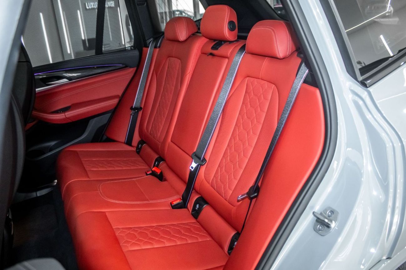 BMW X3M Competition 4.4L BMW X3M COMPETITION 2022 | GCC SPEC | NARDO GREY | RED INTERIOR | WARRANTY  SERVICE