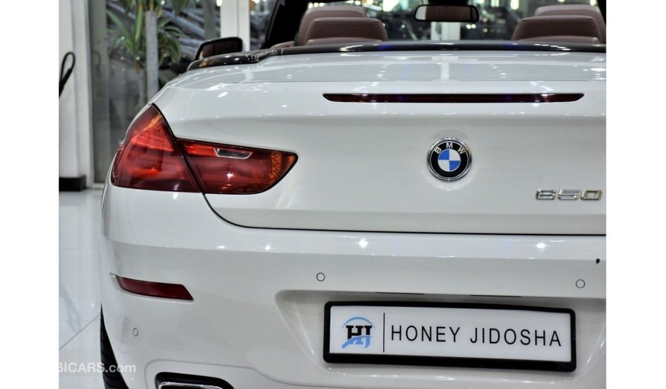 BMW 650i EXCELLENT DEAL for our BMW 650i CONVERTIBLE ( 2011 Model ) in White Color GCC Specs