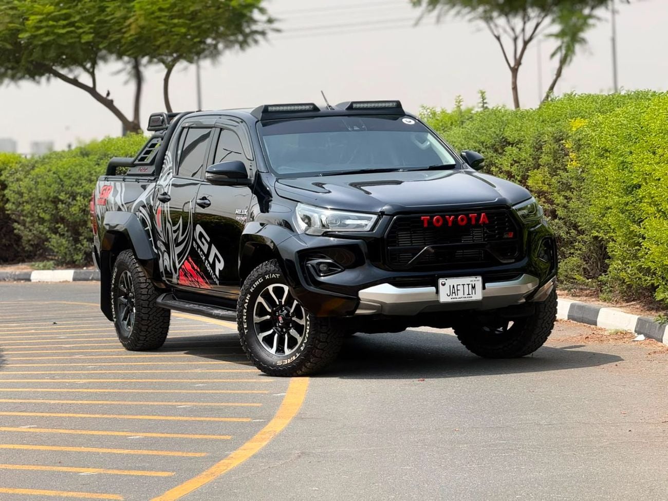 Toyota Hilux 2021 | 2.8L DIESEL | AT | RHD | MODIFIED TO GR SPORTS | ROOF MOUNTED LED LIGHTS | HEAVY 4X4 SPORTS B