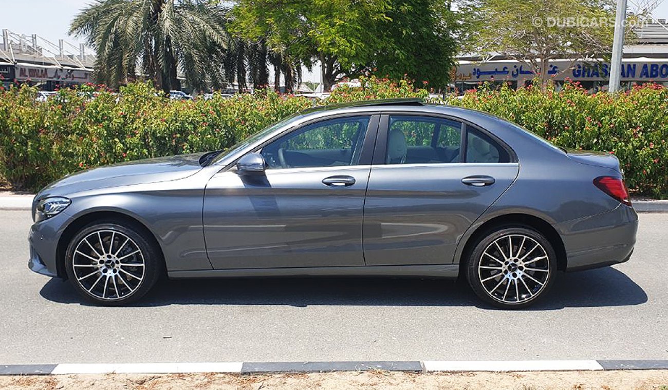 مرسيدس بنز C200 2020 AMG, GCC, 0km with 2 Years Unlimited Mileage Warranty + 3Yrs Service