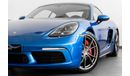 Porsche 718 Cayman 2017 Porsche Cayman 718 S Manual / Full Porsche Service History