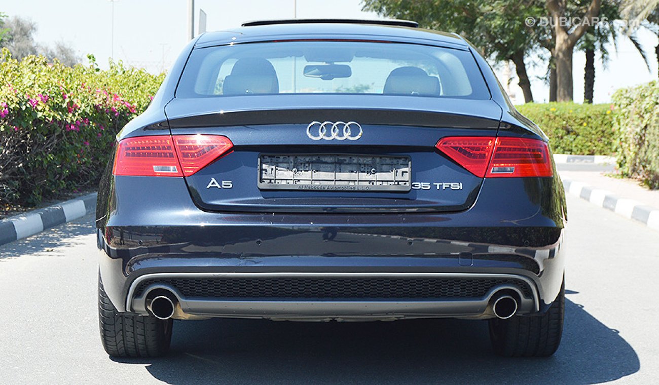 Audi A5 Sportback 35TFSI, GCC specs with Unlimited Mileage Warranty and 105K km Free Service at Al Nabooda