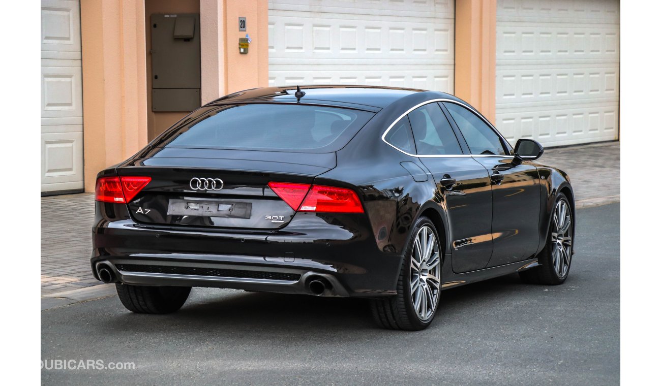 أودي A7 3.0L 2014 GCC under Warranty with Zero Down-Payment.