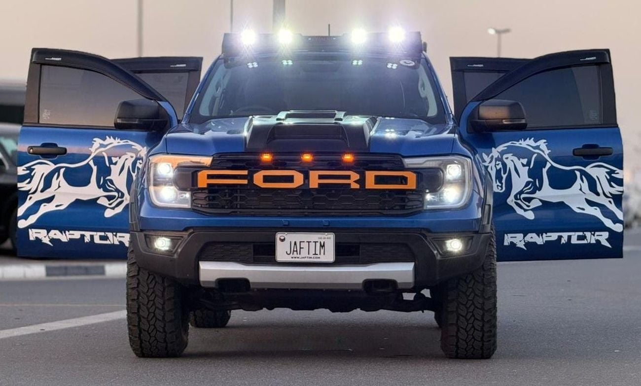 Ford Ranger 2023 | 2.0L DIESEL | AT | RHD | FACELIFTED TO RAPTOR 2025 MODEL | HEAVY 4X4 SPORTS BAR WITH BASKET |