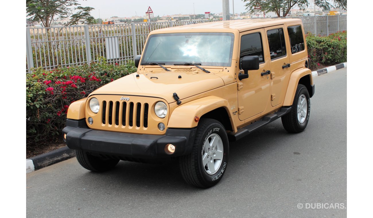 جيب رانجلر 2014 SAHARA PLUS UNLIMITED / GCC/ FULL SERVICE HISTORY / TOP OPTION