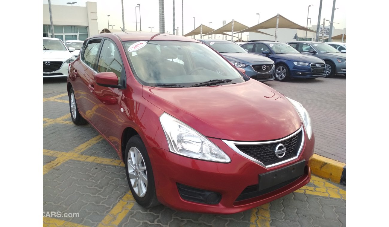 Nissan Tiida 2014 RED GCC NO PAIN NO ACCIDENT PERFECT