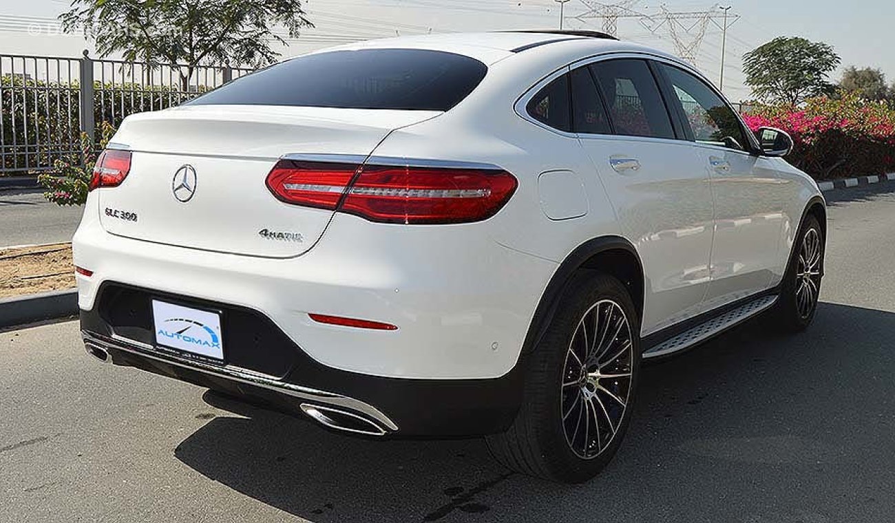 Mercedes-Benz GLC 300 Coupe AMG 2019, 4MATIC 2.0L I4-Turbo GCC, 0km with 2 Years Unlimited Mileage Dealer Warranty