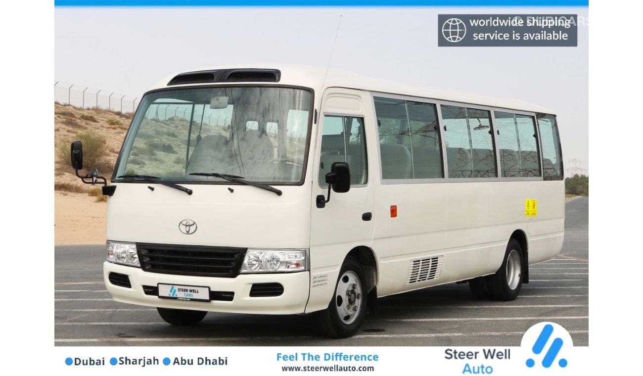 Toyota Coaster 2015 | COASTER DIESEL WITH GCC SPECS AND EXCELLENT CONDITION