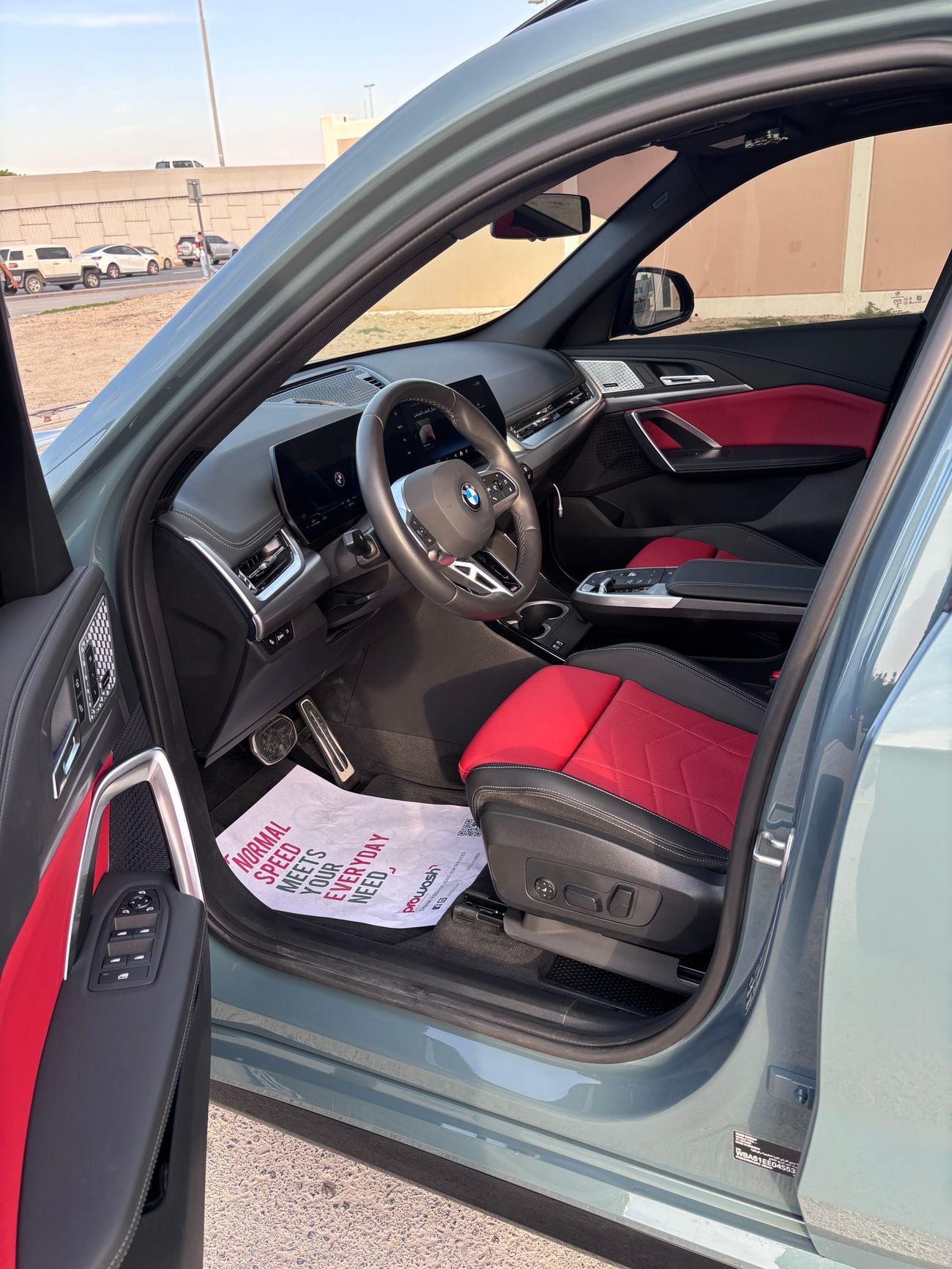 BMW X1 Veganza Coral Red/Black Interior