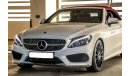 Mercedes-Benz C 200 Coupe 2018 Cabrio GCC Under agency warranty with 0% Downpayment