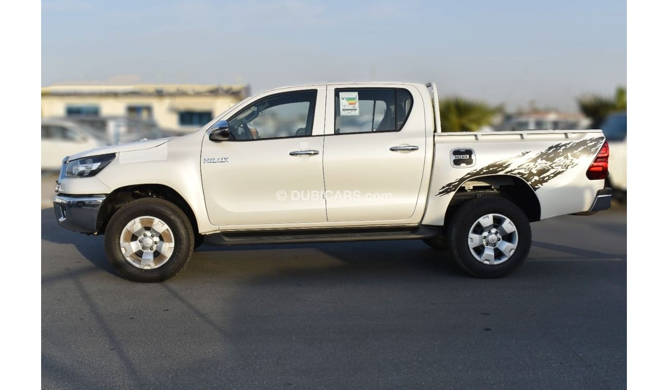 تويوتا هيلوكس 2022 MODEL: TOYOTA HILUX 2.4L 4x4 M/T STD,  CHROME BUMP, 5 STR