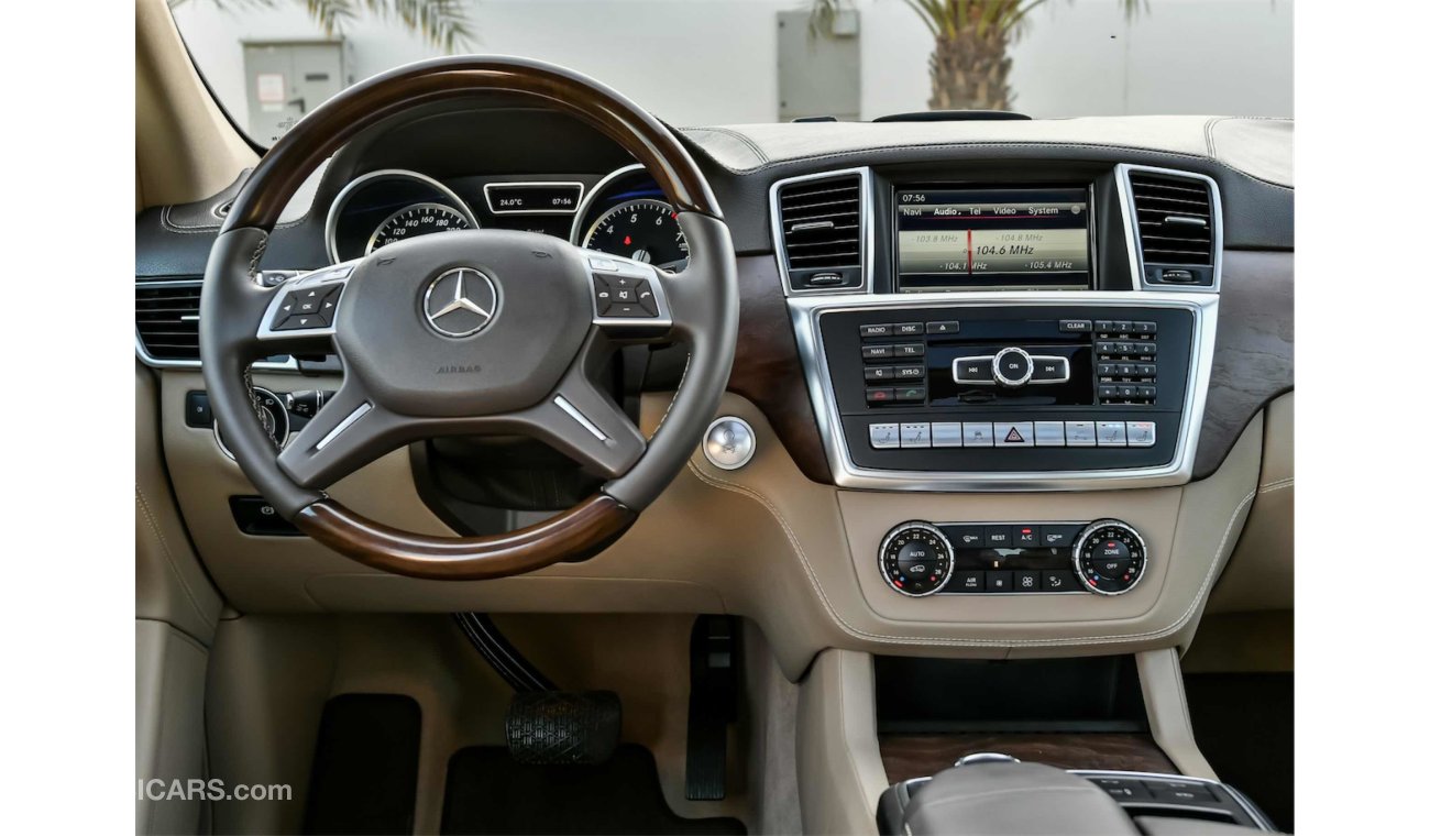 مرسيدس بنز ML 500 4.6L V8  - 2014 - 2 Years Warranty! - AED 2,722P.M. AT 0% DOWNPAYMENT