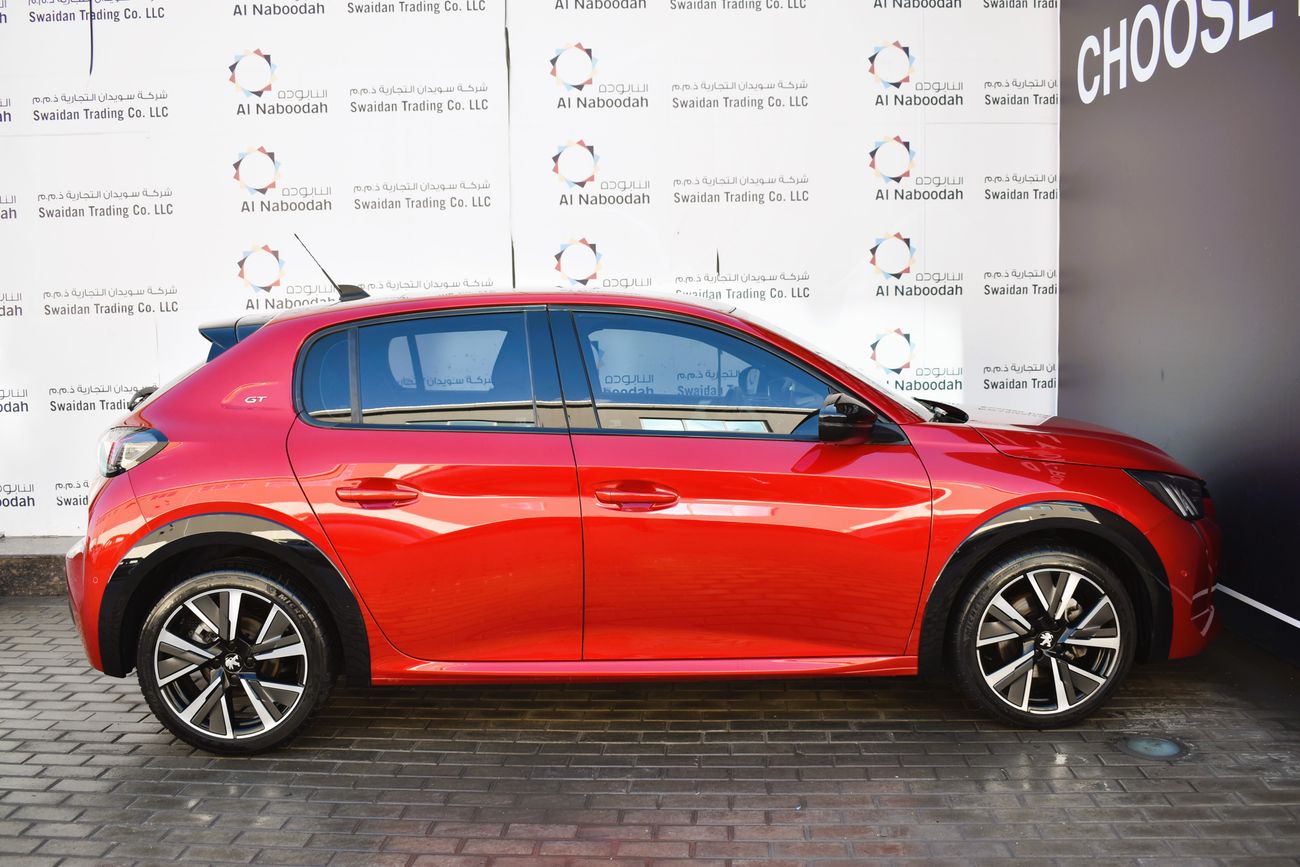 بيجو 208 AED 1279 PM | 1.2T L GT GCC AGENCY WARRANTY UP TO 2026 OR 100K KM