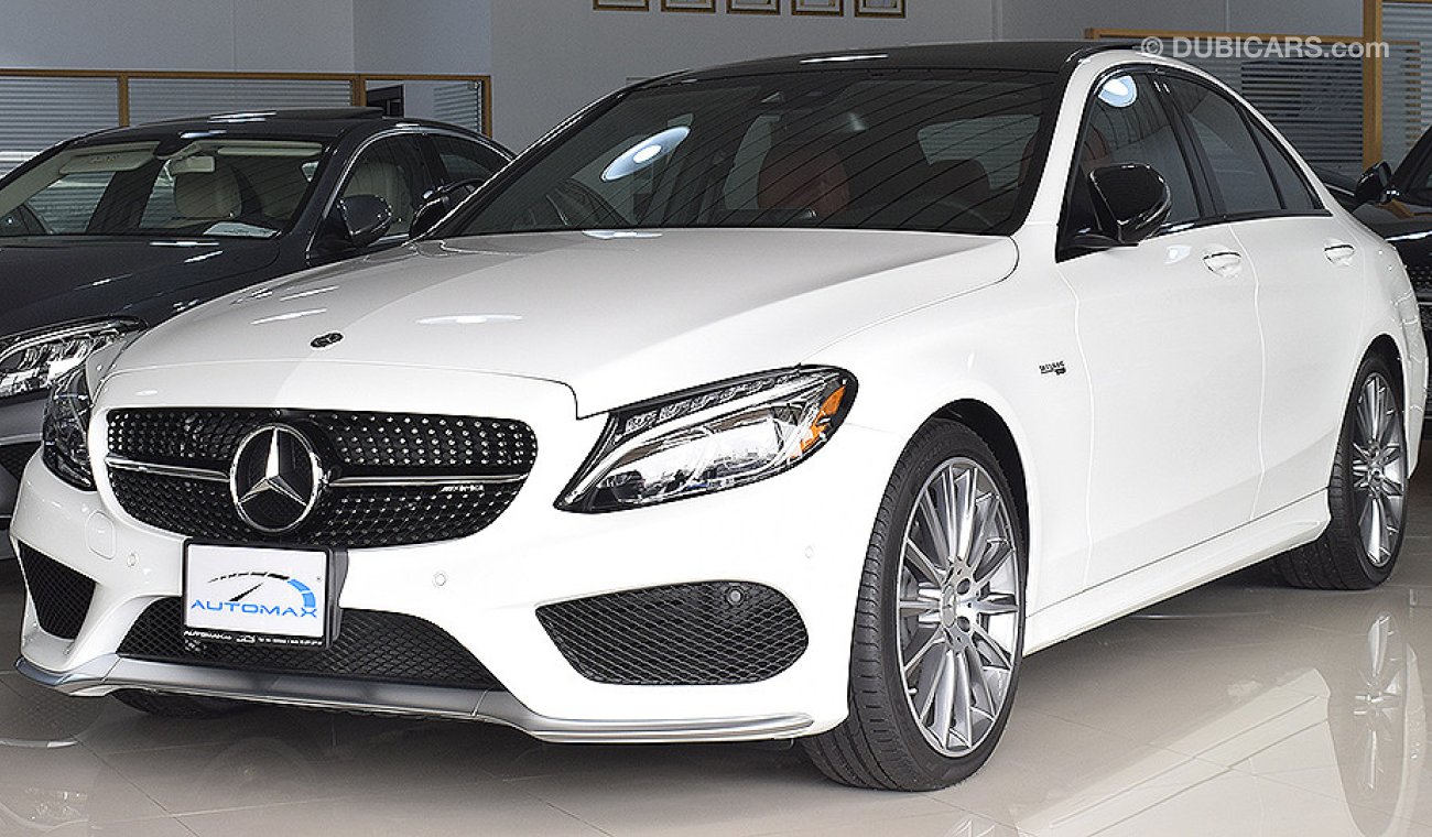 Mercedes-Benz C 43 AMG 2018, 4MATIC, V6 Biturbo, GCC with 2 Years Unlimited Mileage Dealer Warranty (RAMADAN OFFER)