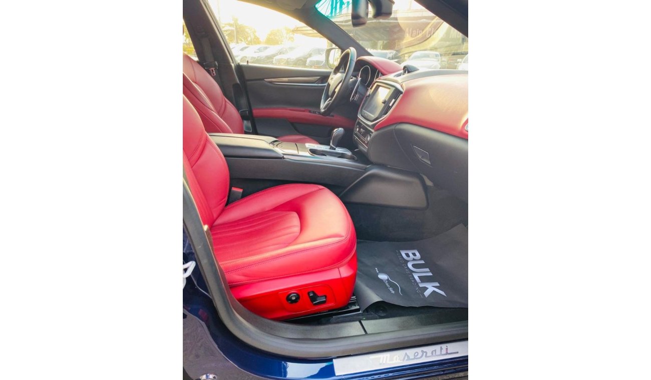 مازيراتي جيبلي Maserati Ghibli From Al Tayer - Red interior - 2016 Model - Aed 1698 Monthly Payment - 0% DP