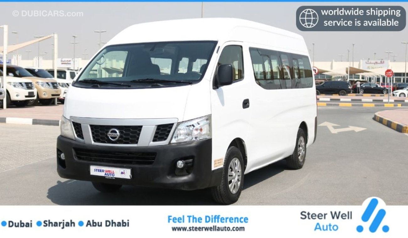 Nissan NV350 URVAN HI ROOF 15 SEATER BUS WITH GCC SPECS