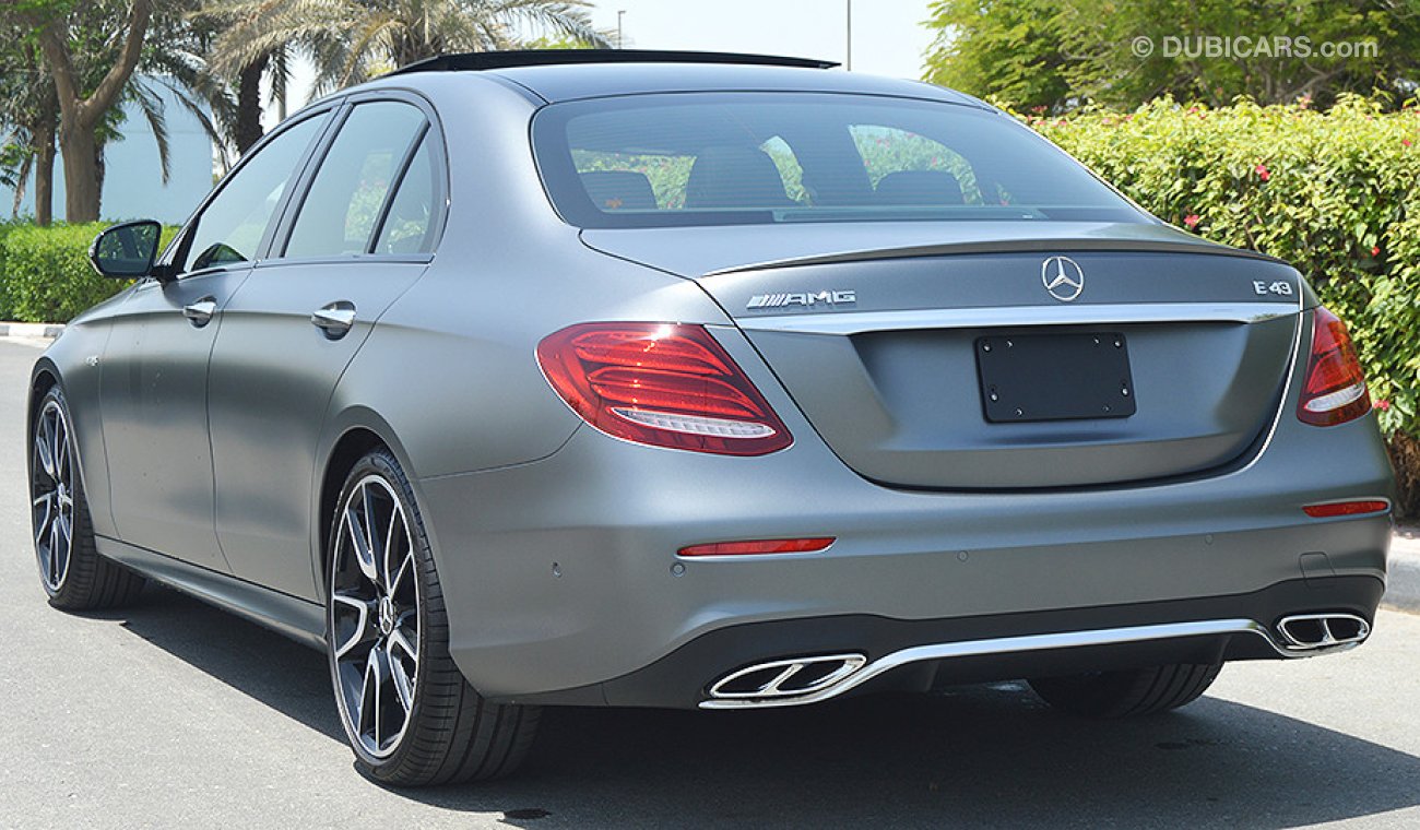 مرسيدس بنز E 43 AMG 3.0L, V6 Biturbo, GCC Specs with 2 Year Unlimited Mileage Warranty