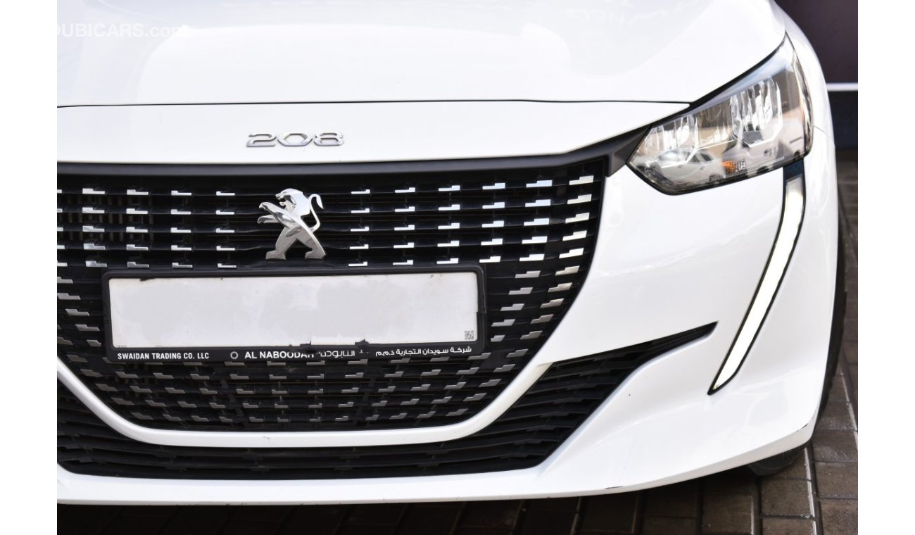Peugeot 208 AED 769 PM | 1.6L ACTIVE GCC AGENCY WARRANTY UP TO 2026 OR 100K KM