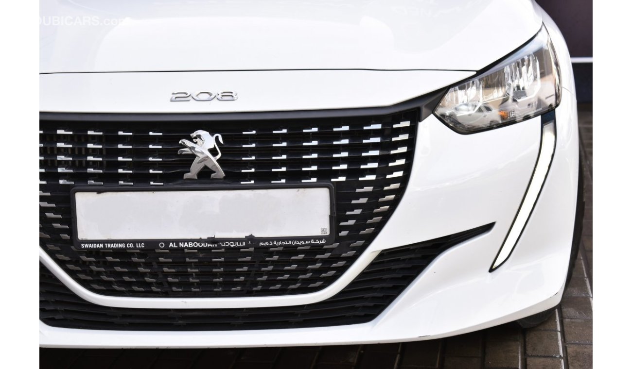 Peugeot 208 AED 769 PM | 1.6L ACTIVE GCC AGENCY WARRANTY UP TO 2026 OR 100K KM