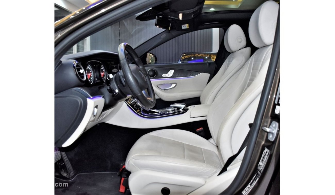 مرسيدس بنز E200 EXCELLENT DEAL for our Mercedes Benz E200 ( 2017 Model ) in Brown Color GCC Specs