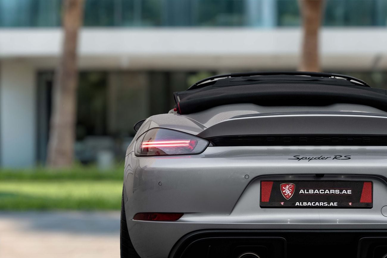 بورش 718 سبيدر 718 Spyder Rs Weissach | 12,338 P.M | 0% Downpayment | Agency Warranty!