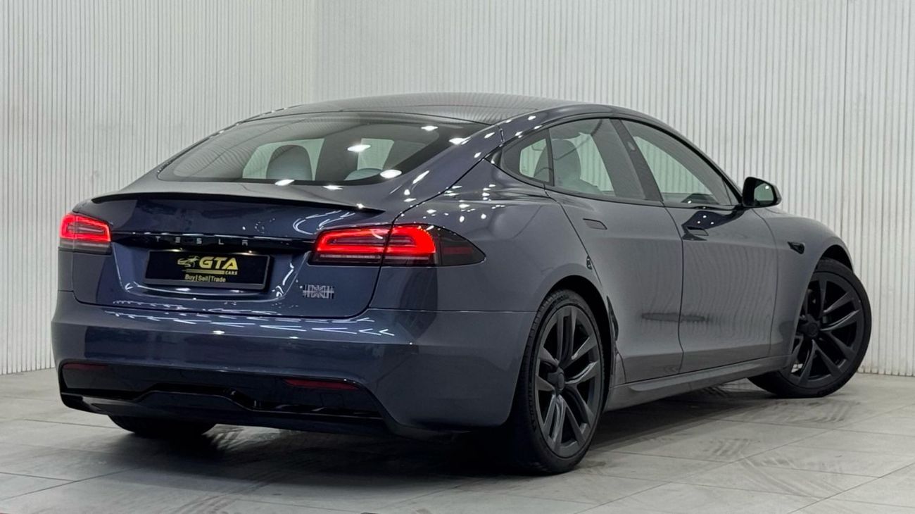 تسلا Model S Plaid (AWD) 2023 Tesla Model S Plaid, 2027 Tesla Warranty, 2031 Tesla Battery Warranty, Low Kms, GCC
